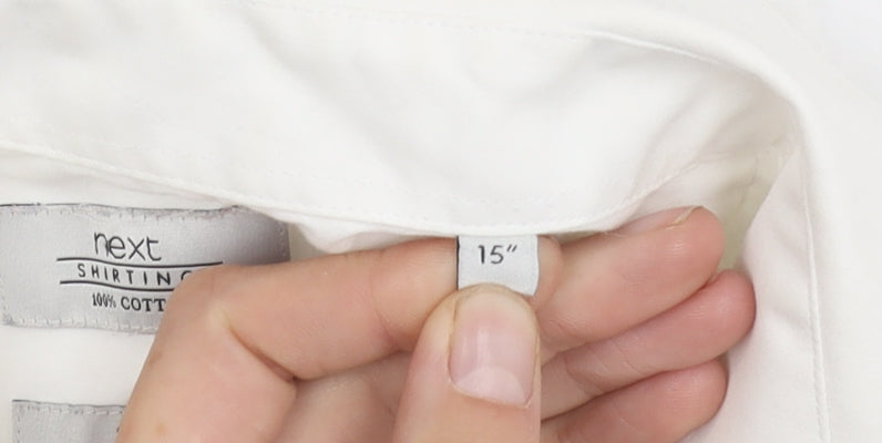 Next Men's White 15 Slim Fit Button-Up Shirt