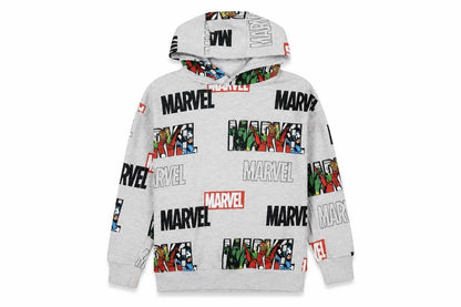 Marvel Boys Grey Superhero Pullover Hoodie 11-12 Years