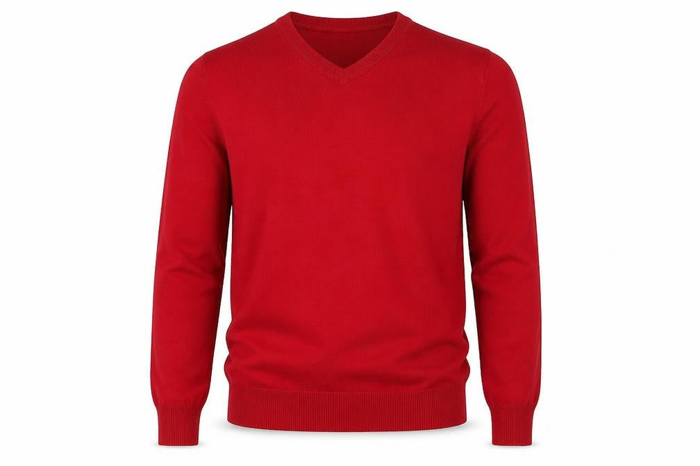 Mens UK Size M Pierre Cardin Red Pullover Jumper
