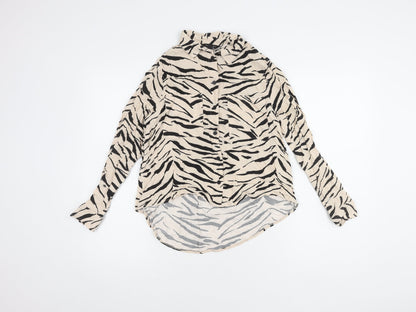 New Look Women's Multicoloured Zebra Print Blouse