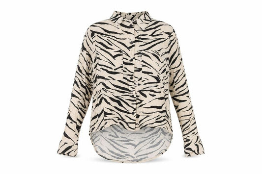 Womens UK Size 10 New Look Multicoloured Basic Blouse