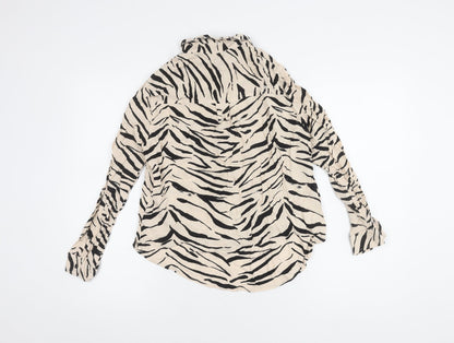 New Look Women's Multicoloured Zebra Print Blouse