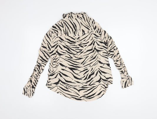 New Look Women's Multicoloured Zebra Print Blouse