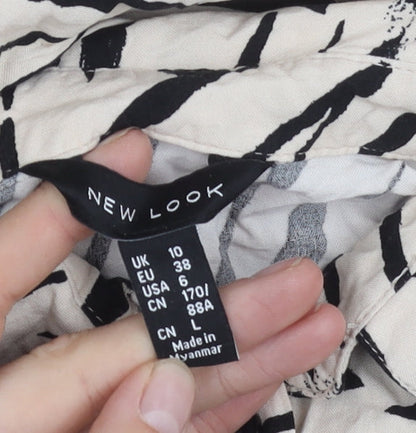 New Look Women's Multicoloured Zebra Print Blouse