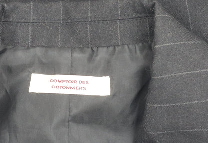 Comptoir des Cotonniers Women's Black Pinstripe Blazer UK 14