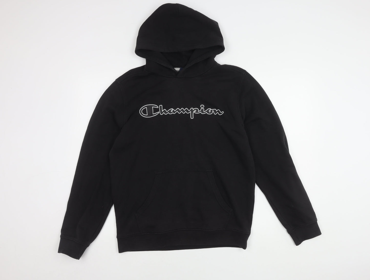Mens UK Size M Champion Black Pullover Hoodie