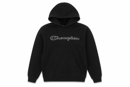 Mens UK Size M Champion Black Pullover Hoodie