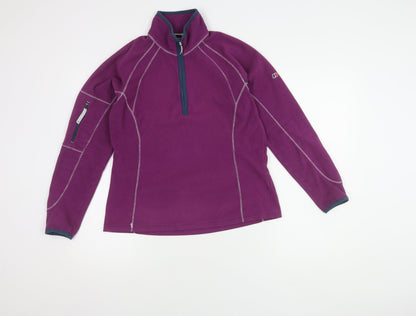 Berghaus Women's Purple Fleece Zip Jumper Size 12