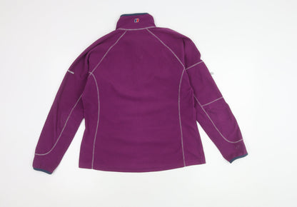 Berghaus Women's Purple Fleece Zip Jumper Size 12