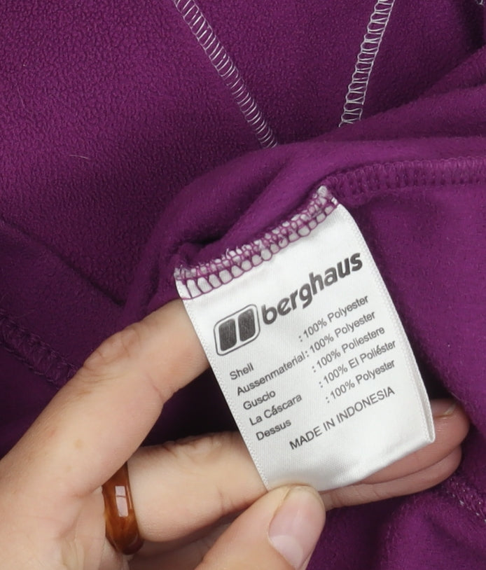 Berghaus Women's Purple Fleece Zip Jumper Size 12