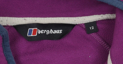 Berghaus Women's Purple Fleece Zip Jumper Size 12