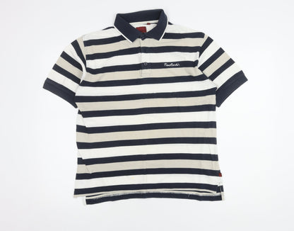 Pierre Cardin Men's S Multicoloured Striped Polo