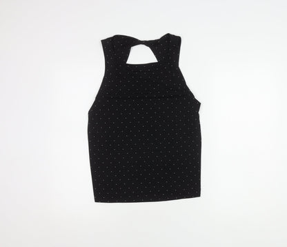 Banana Republic Women's Black Polka Dot Tank Top - Size S