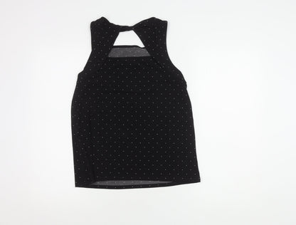 Banana Republic Women's Black Polka Dot Tank Top - Size S