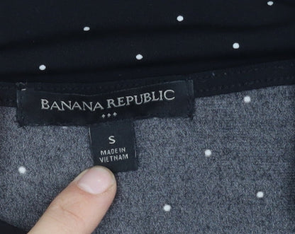 Banana Republic Women's Black Polka Dot Tank Top - Size S