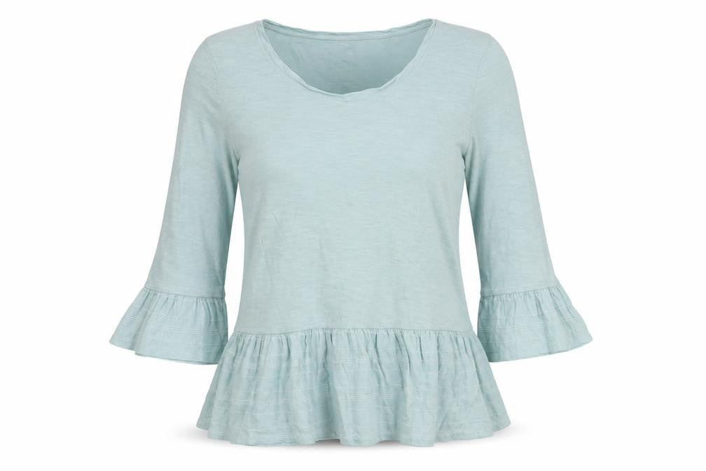 Womens UK Size 10 Fat Face Blue Basic Blouse
