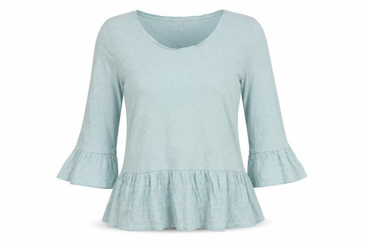 Womens UK Size 10 Fat Face Blue Basic Blouse