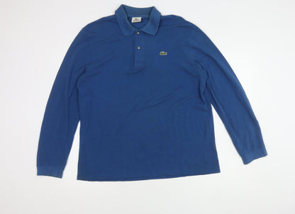 Lacoste Men's Blue Long Sleeve Polo Shirt - Size 5