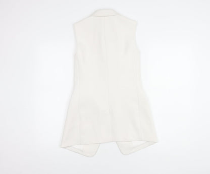Michael Kors Women's White Sleeveless Suit Jacket