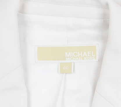 Michael Kors Women's White Sleeveless Suit Jacket