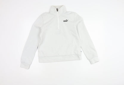 Puma Women's White Full Zip Hoodie XS