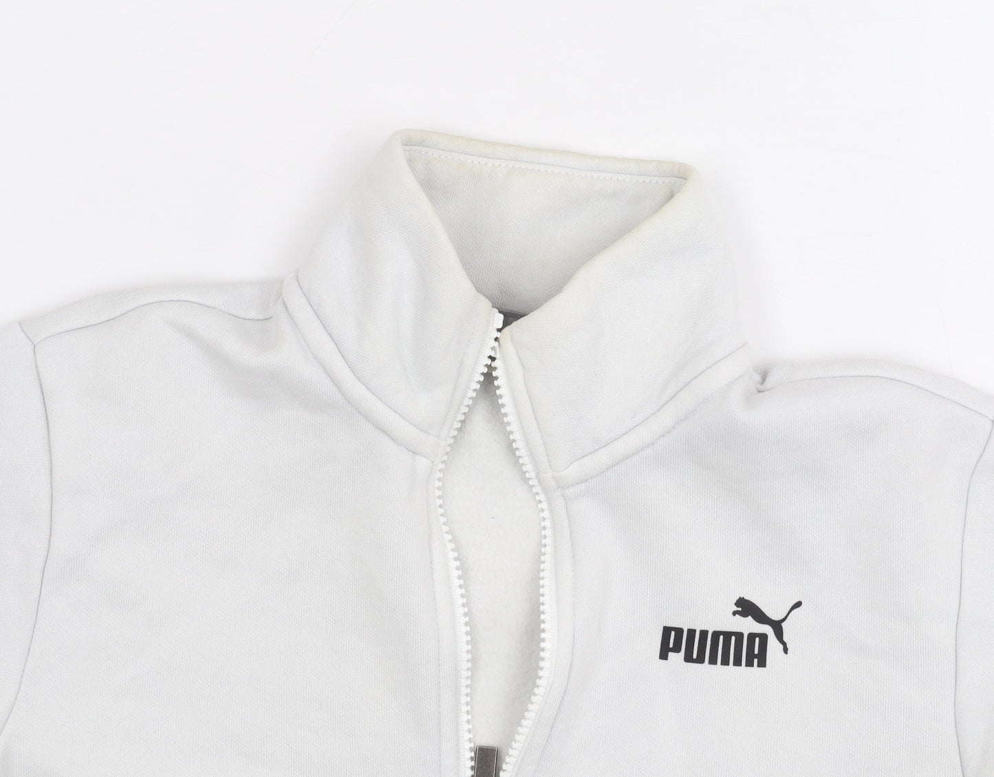 Puma Women's White Full Zip Hoodie XS
