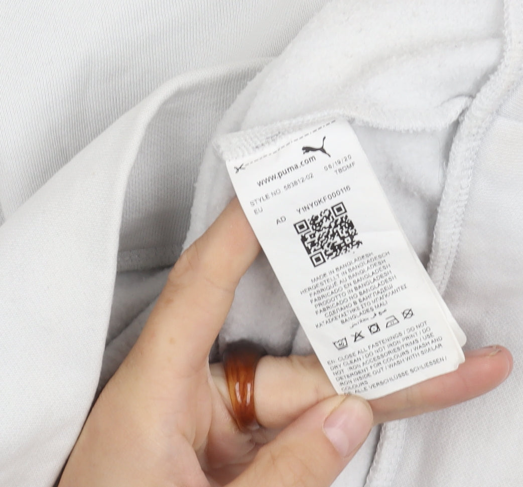 Puma Women's White Full Zip Hoodie XS