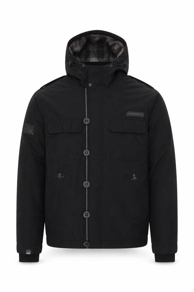 Mens UK Size S McKenzie Black Basic Jacket