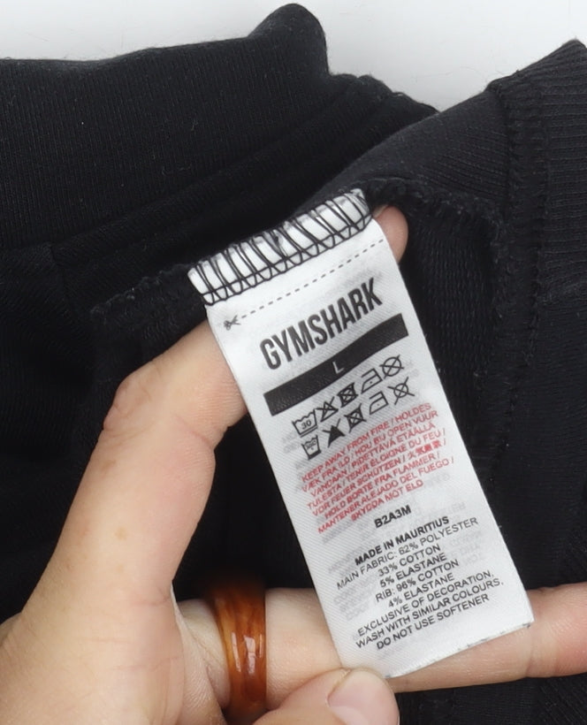 Gymshark Women's Black Pullover Hoodie Size L