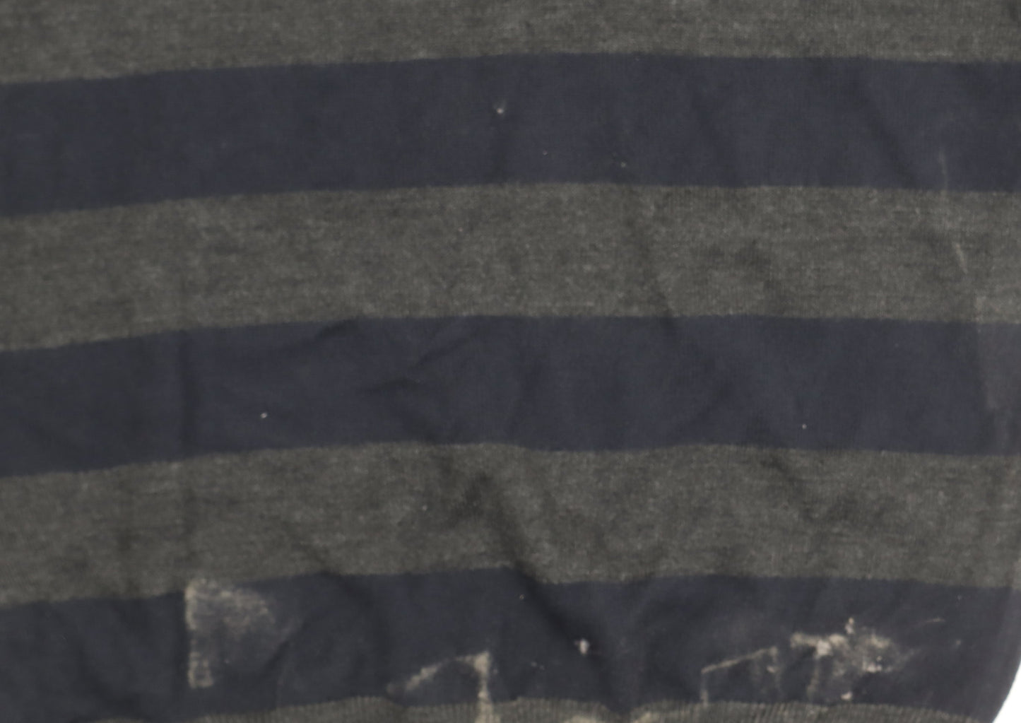 Thomas Nash Men's Multicoloured Striped Henley Jumper M