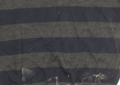 Thomas Nash Men's Multicoloured Striped Henley Jumper M