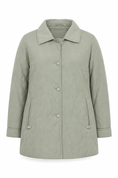 Womens UK Size 14 Eastex Green Quilted Coat
