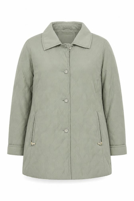 Womens UK Size 14 Eastex Green Quilted Coat