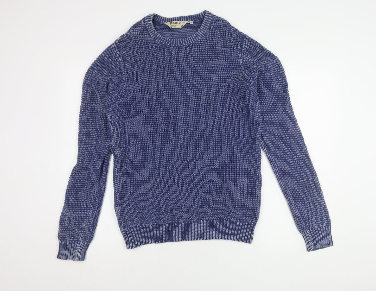 Dissident Men's Blue Medium Pullover Crew Neck Jumper