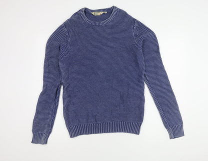 Dissident Men's Blue Medium Pullover Crew Neck Jumper