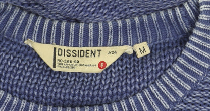 Dissident Men's Blue Medium Pullover Crew Neck Jumper