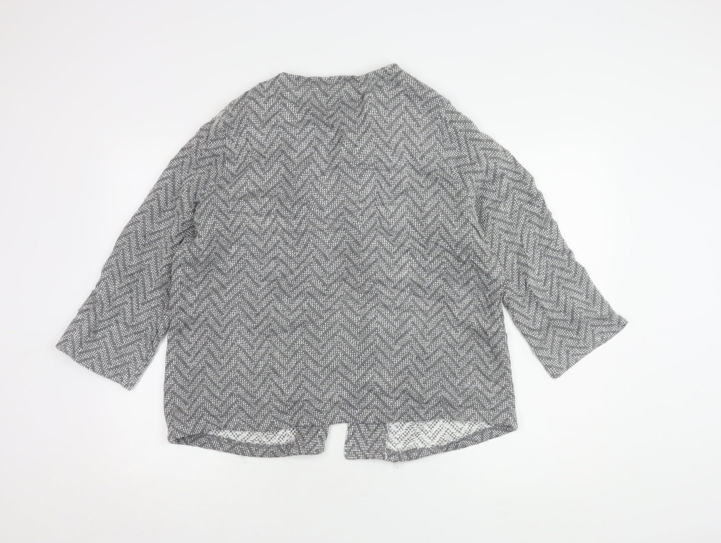 Womens UK Size 18 Monsoon Grey Cape Jumper