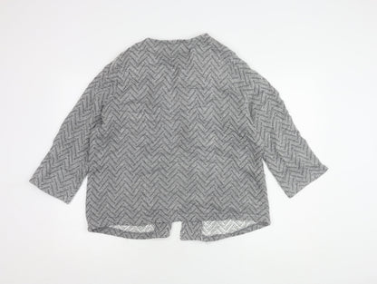 Womens UK Size 18 Monsoon Grey Cape Jumper