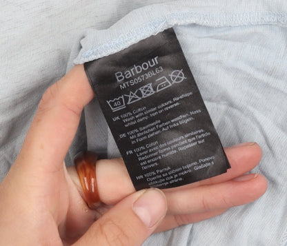 Barbour Men's Blue Slim Fit T-Shirt M