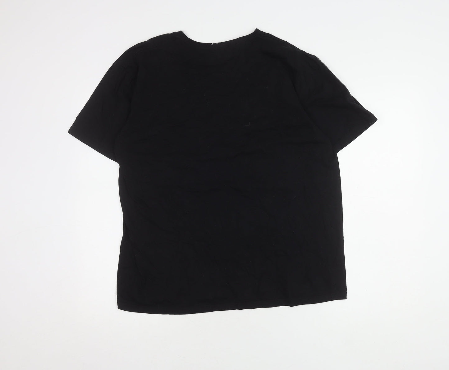 Womens UK Size L Disney Black Basic T-Shirt