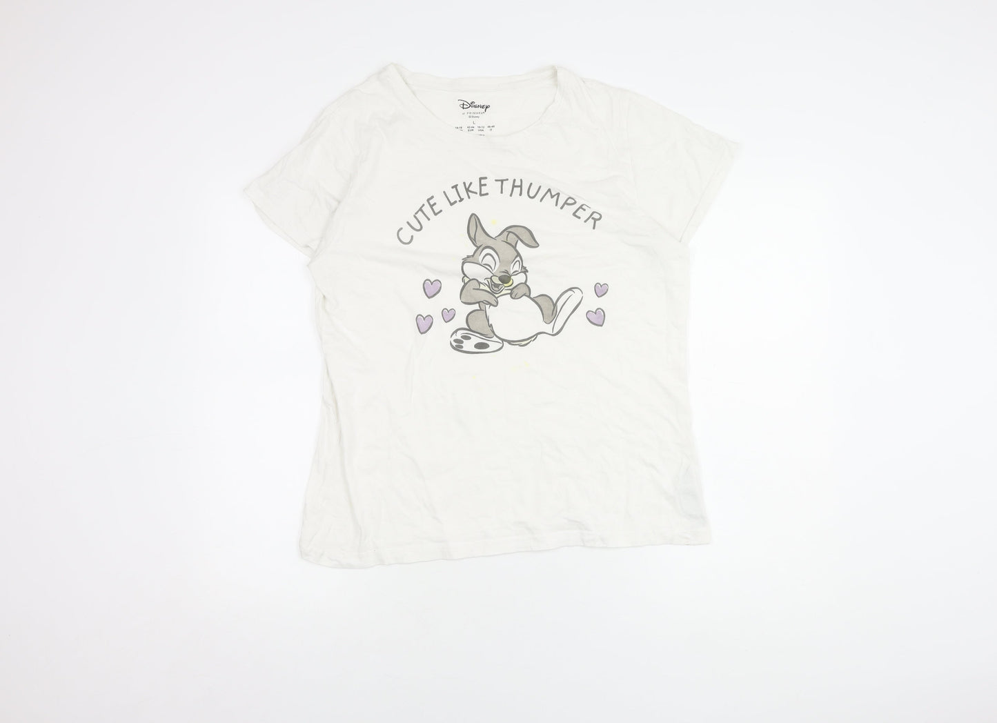 Primark Disney Women's White Thumper Nightshirt L