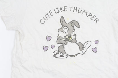 Primark Disney Women's White Thumper Nightshirt L