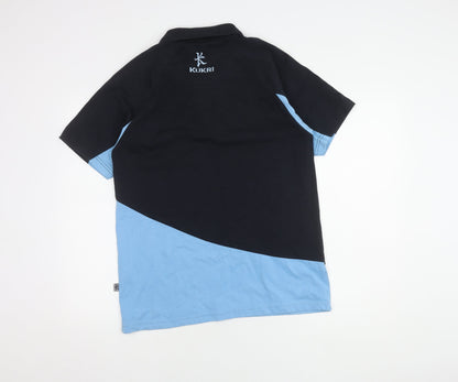 Kukri Men's Black Blue Polo Shirt S Sports Collared