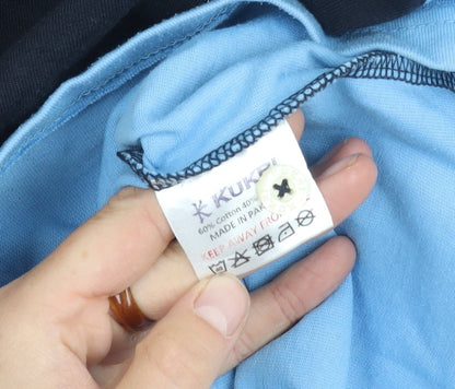 Kukri Men's Black Blue Polo Shirt S Sports Collared