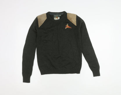 Rydale Boys Green Pullover Jumper, Size 9-10 Years