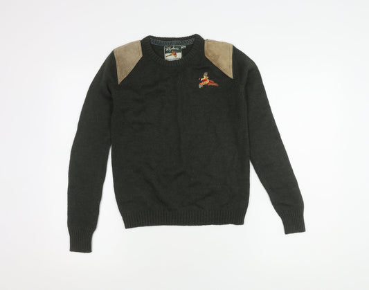 Rydale Boys Green Pullover Jumper, Size 9-10 Years