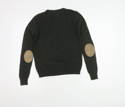 Rydale Boys Green Pullover Jumper, Size 9-10 Years