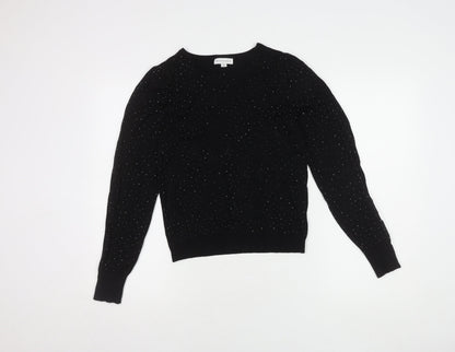 Womens UK Size 10 Warehouse Black Pullover Jumper