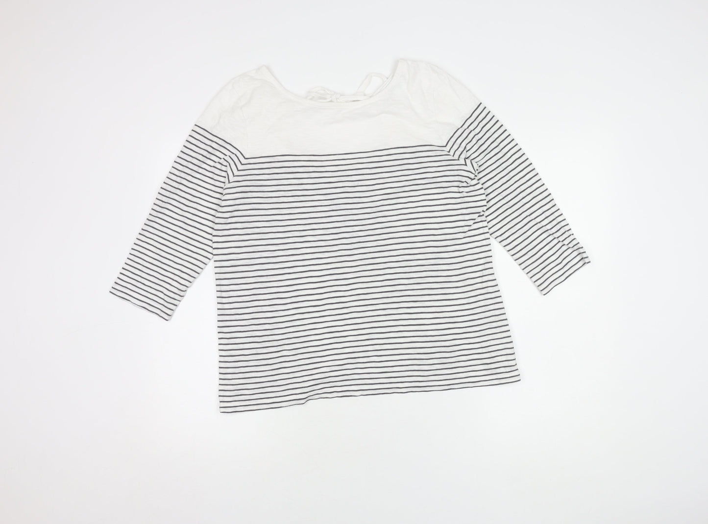 Womens UK Size 14 The White Company White Basic T-Shirt