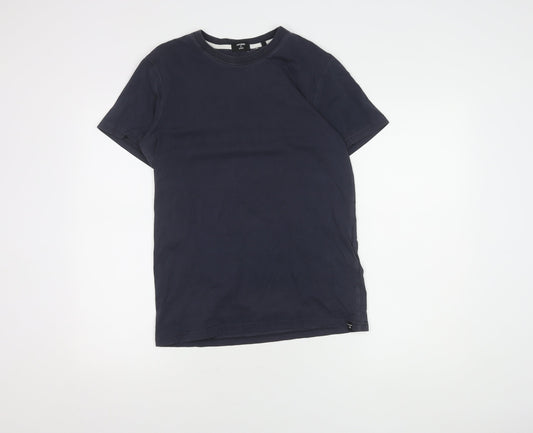 Superdry Men's Blue XS Solid Crew Neck T-Shirt